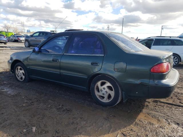 1NXBR12E2YZ375885 - 2000 TOYOTA COROLLA VE GREEN photo 2