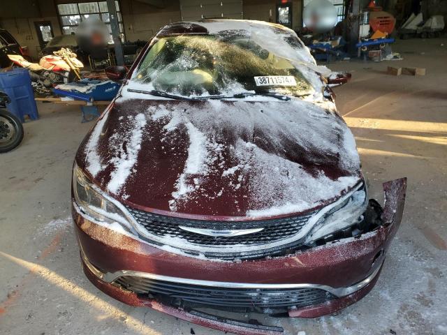 1C3CCCAB3FN695368 - 2015 CHRYSLER 200 LIMITED BURGUNDY photo 5