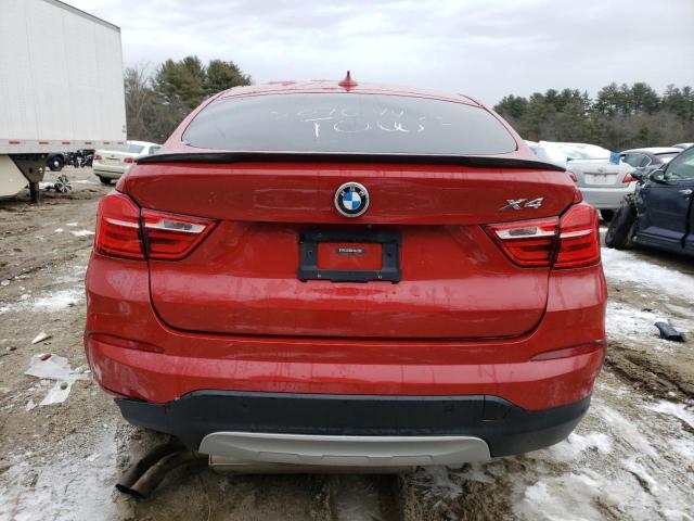 5UXXW3C5XG0R20264 - 2016 BMW X4 XDRIVE28I RED photo 6