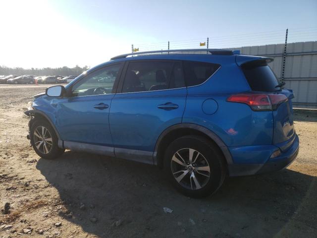 2T3WFREV9HW343849 - 2017 TOYOTA RAV4 XLE BLUE photo 2