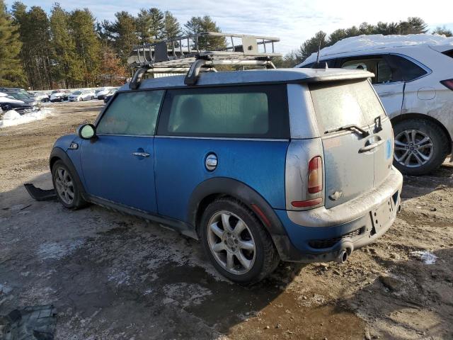 WMWMM33598TP70719 - 2008 MINI COOPER S CLUBMAN BLUE photo 2