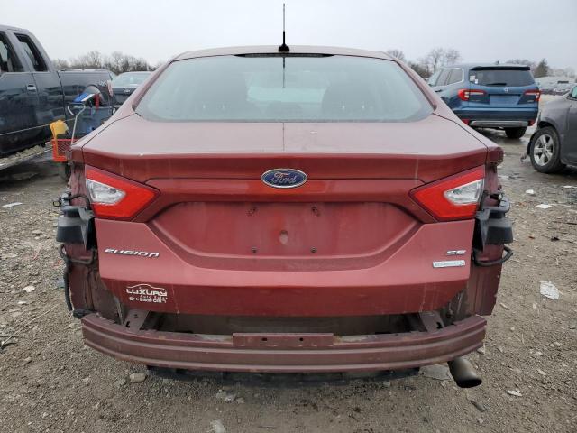 3FA6P0HD9ER188026 - 2014 FORD FUSION SE BURGUNDY photo 6