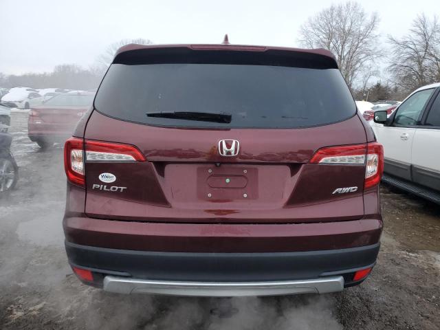 5FNYF6H50KB027773 - 2019 HONDA PILOT EXL BURGUNDY photo 6