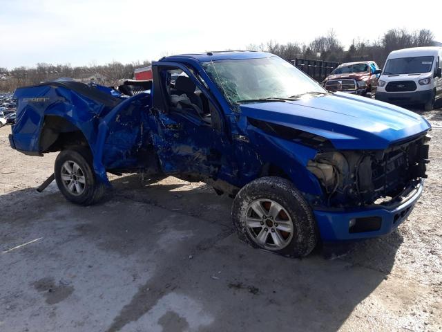 1FTMF1CB3JKC31225 - 2018 FORD F150 BLUE photo 4