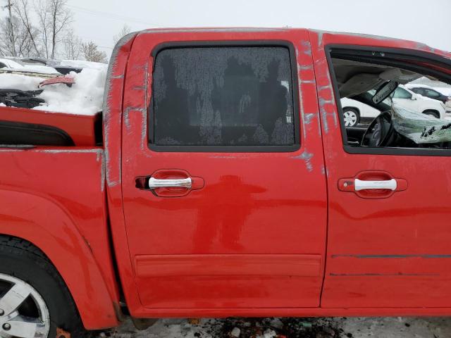 1GCHTDFE1B8109219 - 2011 CHEVROLET COLORADO LT RED photo 10