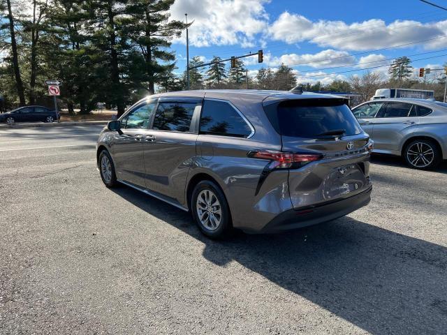 5TDYRKECXMS022128 - 2021 TOYOTA SIENNA XLE GRAY photo 4