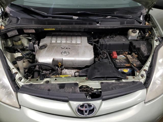 5TDZK23C68S171900 - 2008 TOYOTA SIENNA CE GREEN photo 12