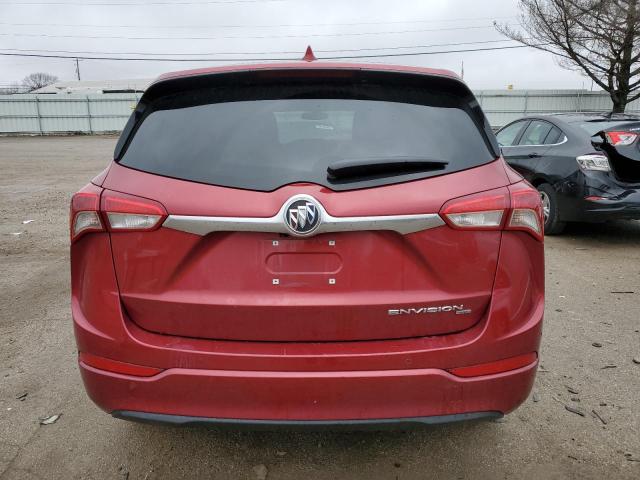 LRBFX1SA7KD061843 - 2019 BUICK ENVISION PREFERRED RED photo 6