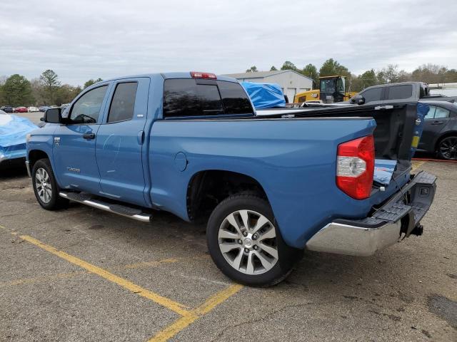 5TFRY5F18KX249122 - 2019 TOYOTA TUNDRA DOUBLE CAB SR/SR5 BLUE photo 2