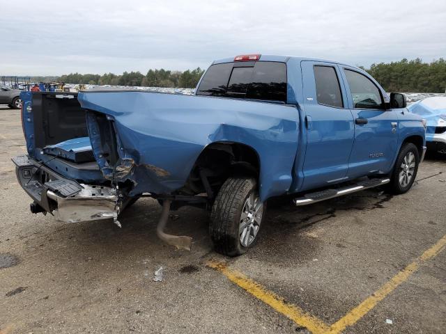 5TFRY5F18KX249122 - 2019 TOYOTA TUNDRA DOUBLE CAB SR/SR5 BLUE photo 3