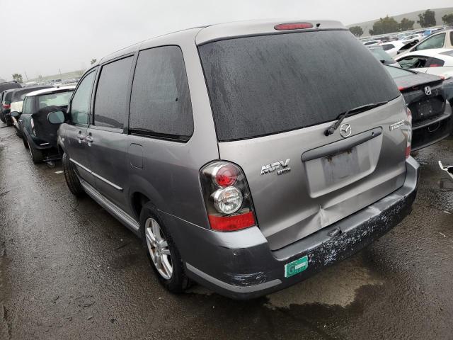 JM3LW28A440523233 - 2004 MAZDA MPV WAGON GRAY photo 2