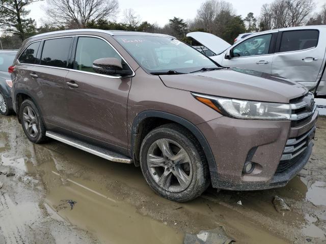 5TDDZRFH9JS824571 - 2018 TOYOTA HIGHLANDER LIMITED BROWN photo 4