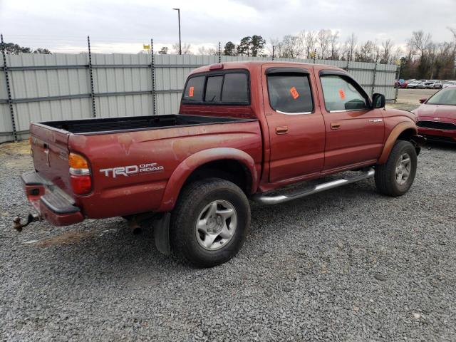 5TEGN92N41Z816238 - 2001 TOYOTA TACOMA DOUBLE CAB PRERUNNER RED photo 3
