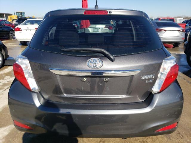 VNKKTUD33EA009148 - 2014 TOYOTA YARIS GRAY photo 6