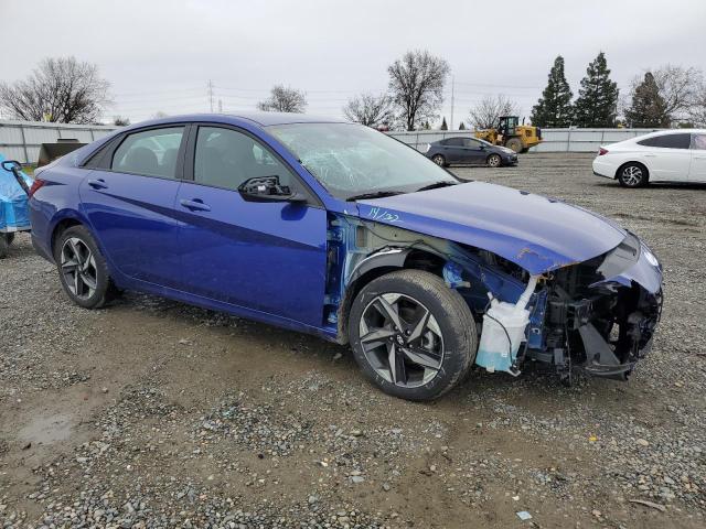 KMHLS4AG4PU517813 - 2023 HYUNDAI ELANTRA SEL BLUE photo 4