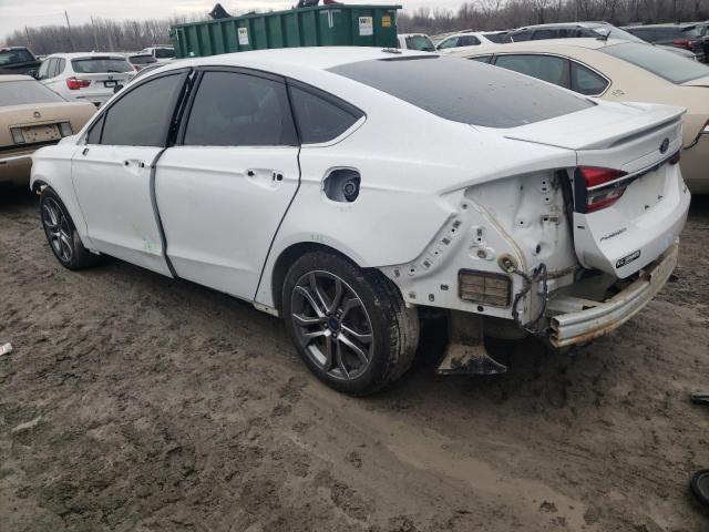 3FA6P0LU0HR295901 - 2017 FORD FUSION SE HYBRID WHITE photo 2