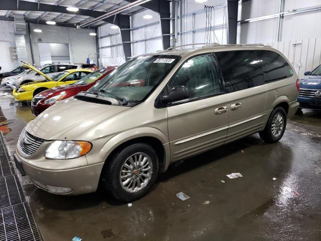 2C8GP64L92R586772 - 2002 CHRYSLER TOWN & COU LIMITED TAN photo 1