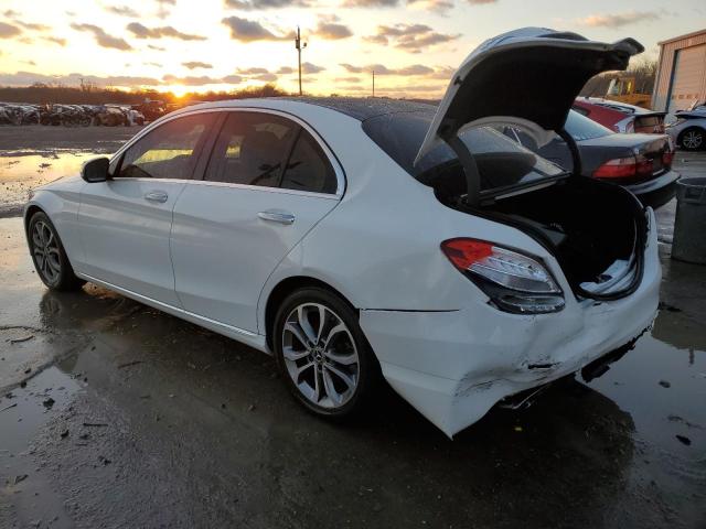 WDDWF4JB6JR387074 - 2018 MERCEDES-BENZ C 300 WHITE photo 2