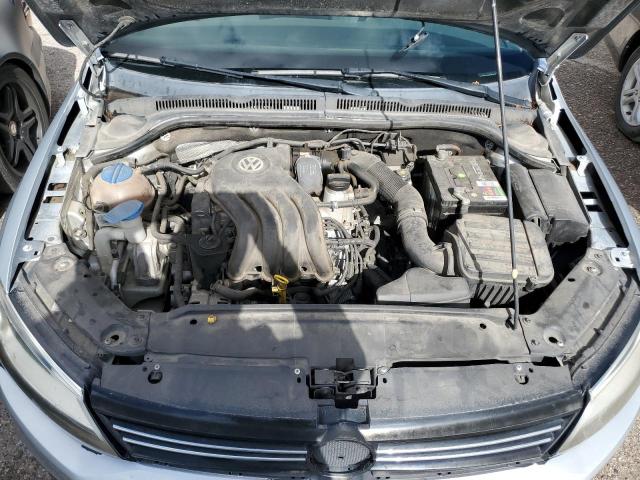 3VW2K7AJ6EM254008 - 2014 VOLKSWAGEN JETTA BASE SILVER photo 11