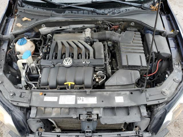 1VWBM7A33CC077931 - 2012 VOLKSWAGEN PASSAT SE BLUE photo 11