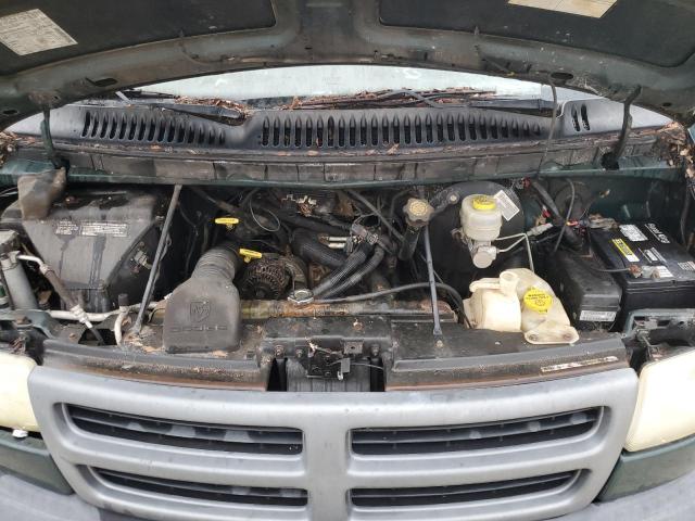 2B7HB11Y61K536930 - 2001 DODGE RAM VAN B1500 GREEN photo 12