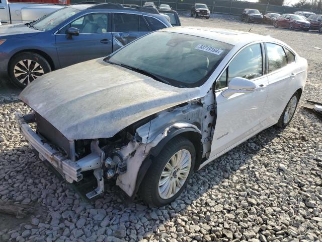 3FA6P0LUXDR197811 - 2013 FORD FUSION SE HYBRID WHITE photo 1