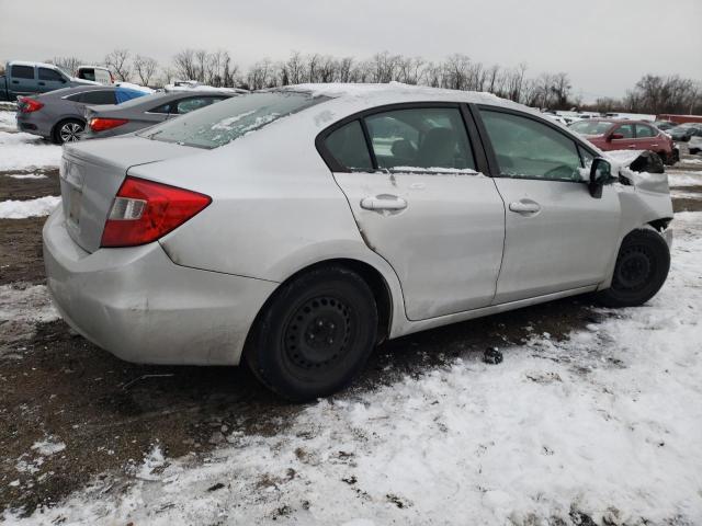 2HGFB2F57CH330481 - 2012 HONDA CIVIC LX SILVER photo 3