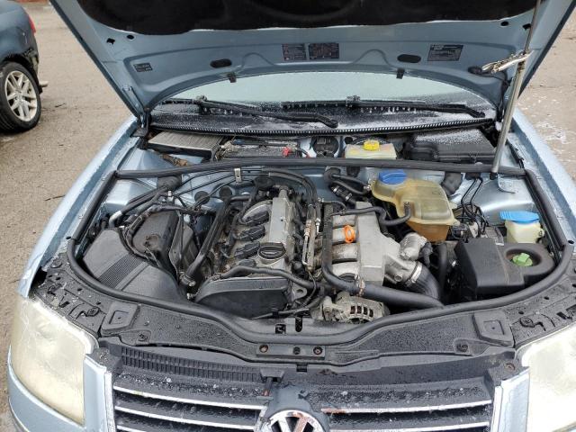 WVWPD63B74E083616 - 2004 VOLKSWAGEN PASSAT GLS BLUE photo 11