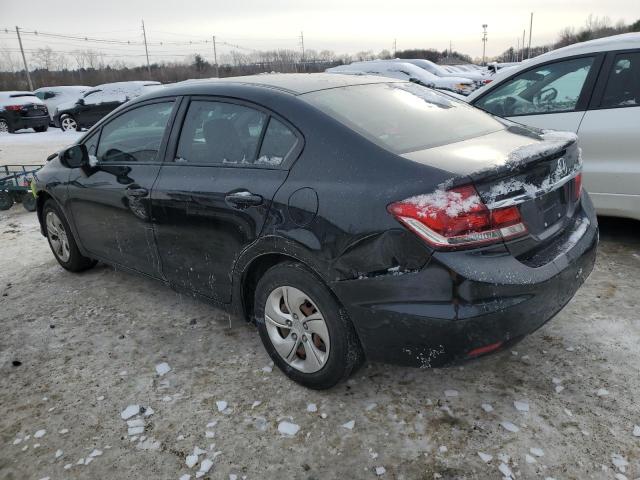 19XFB2F52EE080368 - 2014 HONDA CIVIC LX BLACK photo 2