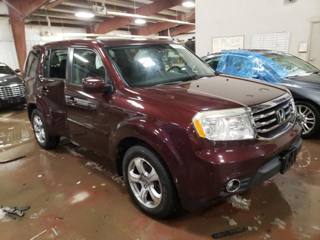 5FNYF4H5XEB008298 - 2014 HONDA PILOT EXL BURGUNDY photo 4