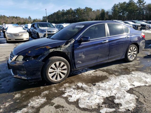 1HGCR2F77DA094771 - 2013 HONDA ACCORD EX BLUE photo 1