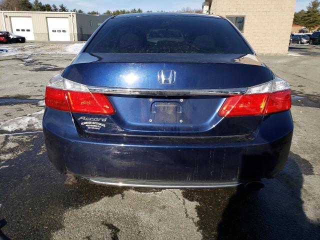 1HGCR2F77DA094771 - 2013 HONDA ACCORD EX BLUE photo 6