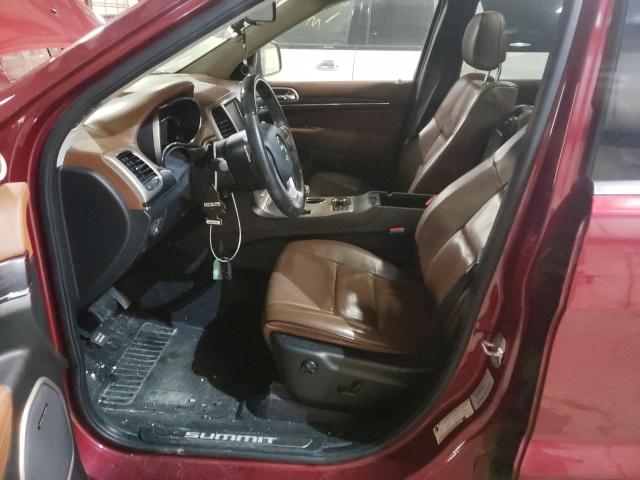 1C4RJFJG0FC855338 - 2015 JEEP GRAND CHER SUMMIT ბურგუნდია ფოტო 7