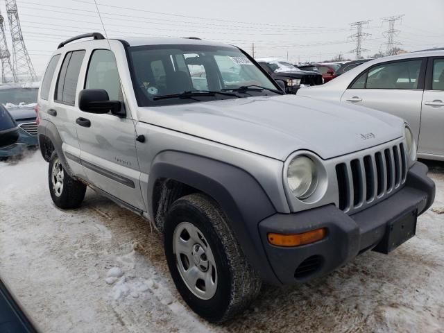 1J4GL48K64W222672 - 2004 JEEP LIBERTY SPORT SILVER photo 4