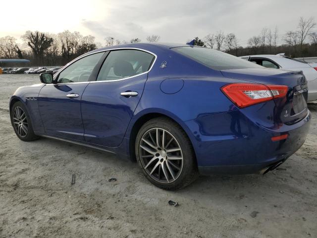 ZAM57XSA6F1130539 - 2015 MASERATI GHIBLI BLUE photo 2