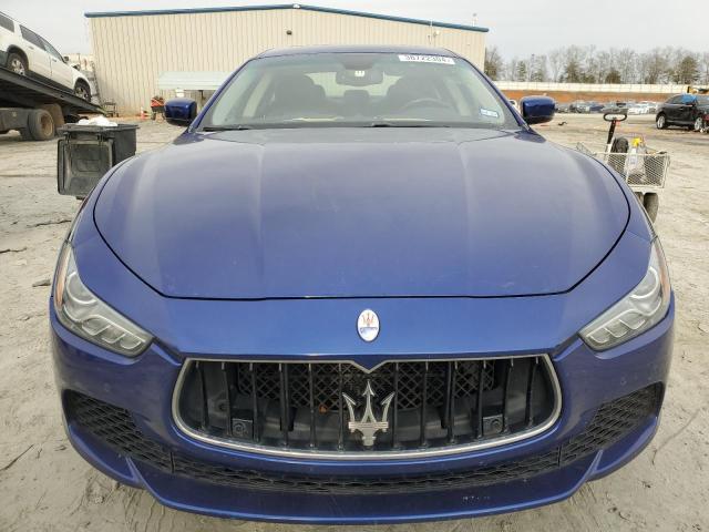 ZAM57XSA6F1130539 - 2015 MASERATI GHIBLI BLUE photo 5