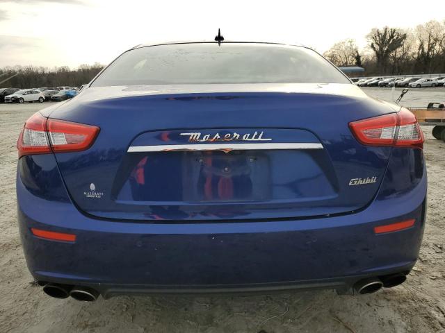 ZAM57XSA6F1130539 - 2015 MASERATI GHIBLI BLUE photo 6