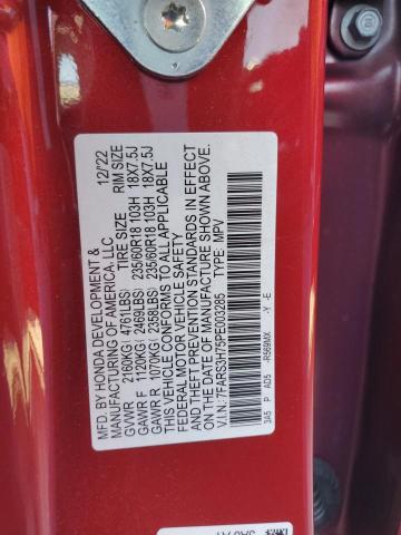 7FARS3H75PE003285 - 2023 HONDA CR-V EXL RED photo 13