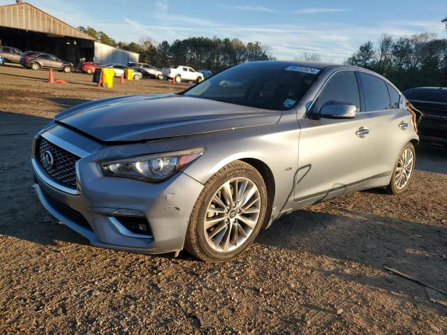 JN1EV7AP7JM592411 - 2018 INFINITI Q50 LUXE SILVER photo 1