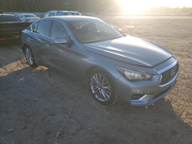 JN1EV7AP7JM592411 - 2018 INFINITI Q50 LUXE SILVER photo 4