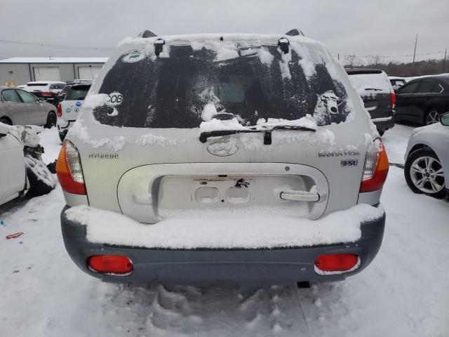 KM8SC13E23U519704 - 2003 HYUNDAI SANTA FE GLS SILVER photo 6