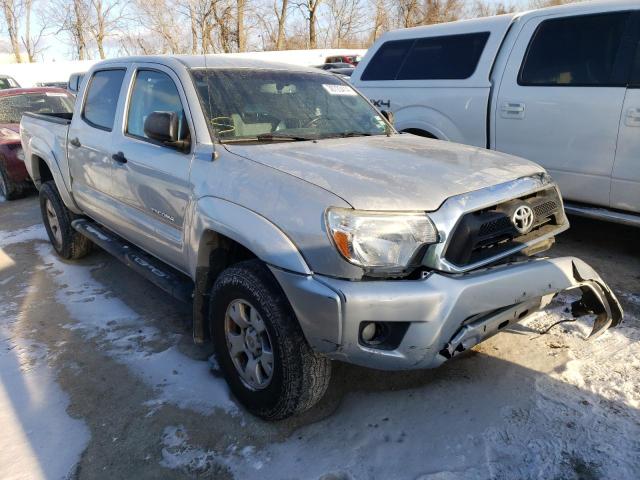 3TMLU4EN8DM113193 - 2013 TOYOTA TACOMA DOUBLE CAB SILVER photo 4