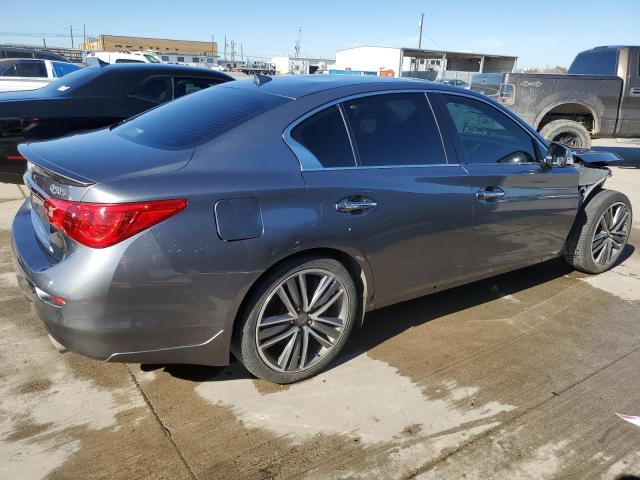 JN1BV7AP7EM676513 - 2014 INFINITI Q50 BASE GRAY photo 3