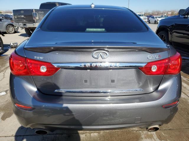 JN1BV7AP7EM676513 - 2014 INFINITI Q50 BASE GRAY photo 6