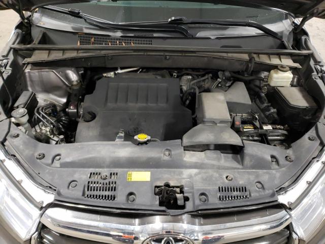 5TDJKRFH6FS164181 - 2015 TOYOTA HIGHLANDER XLE ნაცრისფერი ფოტო 12