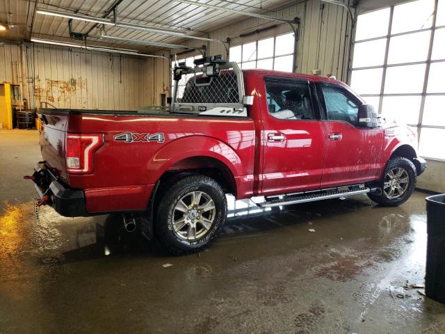 1FTEW1EF5FFB04058 - 2015 FORD F150 SUPERCREW RED photo 3