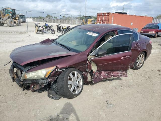 1HGCP263X9A119852 - 2009 HONDA ACCORD LX BURGUNDY photo 1