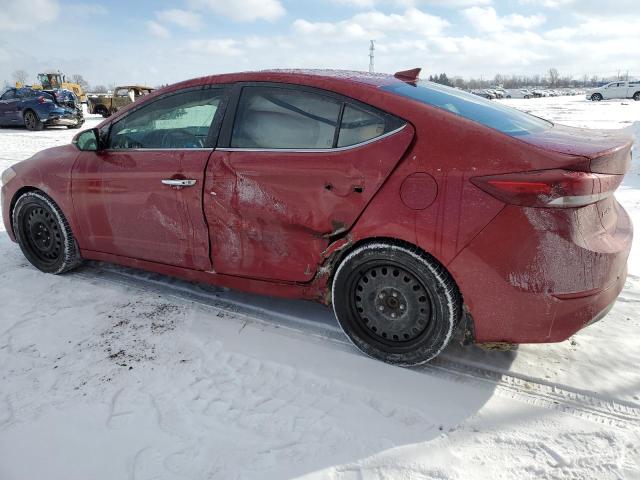 KMHD84LF4HU249628 - 2017 HYUNDAI ELANTRA SE RED photo 2