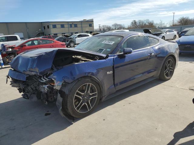1FA6P8CF0J5137809 - 2018 FORD MUSTANG GT BLUE photo 1