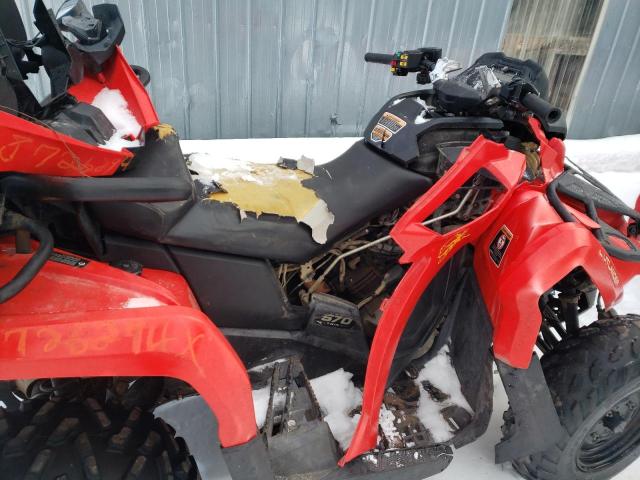 3JBLMAT46JJ000500 - 2018 CAN-AM OUTLANDER 570 RED photo 5